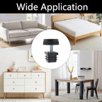 8Pcs Adjustable Leveling Feet 25 x 25mm Square Insert Kit Furniture Glide - Image 7