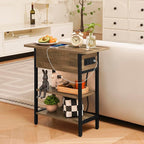 Yoobure End Table with Charging Station, Flip Top Side Table with USB Ports and - Image 4