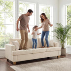 Apicizon 89" 3 Seater Modern Sofa, Chenille Couch - Image 4