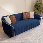 2-Piece Luxury Velvet Sofa Set for Living Room, Elegant Design Couch Set - Image 5