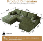 AUGOP 108" Sectional Couches for Living Room Modern Modular Sofa - Image 2