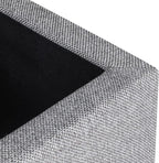 Adeco 17 Inch Square Linen Storage Ottoman - Image 6