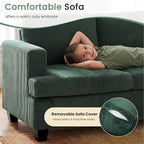 YOUDENOVA 2 Piece Set Comfy Sofa Couch, 3-Seater Sofa * 2 - Image 4