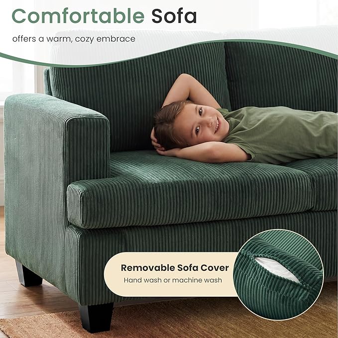 YOUDENOVA 2 Piece Set Comfy Sofa Couch, Loveseat Sofa * 2 - Image 3