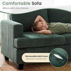 YOUDENOVA 2 Piece Set Comfy Sofa Couch, Loveseat Sofa * 2 - Image 3