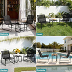 DUMOS 3 Piece Patio Furniture Set，Outdoor Patio Furniture Set - Image 8