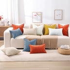 decorUhome Summer Couch Euro Sham Throw Pillow Covers 22x22 Set of 2, - Image 8