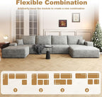 136" Sectional Couches for Living Room Cloud Couch Sofa - Image 6