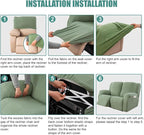 Genina Recliner Loveseat Cover Stretch Couch Covers Sofa slipcover - Image 6