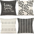 YCOLL Pillow Covers 20x20 Set of 4, Modern Sofa Throw Pillow Cover, Decorative by PillowCoversExpert