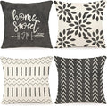 YCOLL Pillow Covers 18x18 Modern Sofa Throw Pillow Cover, Decorative Outdoor by PillowCoversExpert