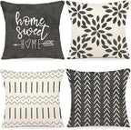 YCOLL Pillow Covers 18x18 Modern Sofa Throw Pillow Cover, Decorative Outdoor by PillowCoversExpert