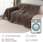 MYSKY HOME Couch Covers for 3 Cushion Couch Sofa, Sectional Couch Cover L Shape - Image 6
