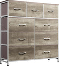 WLIVE 9-Drawer Dresser, Fabric Storage Tower by WLIVE