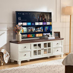 SAVOR LIFE TV Stands for Living Room, Farmhouse Entertainment Center, Rustic - Image 4