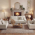 DOPEDIO Modern Living Room Sofa Set, 71.25" Chenille Loveseat by DOPEDIO