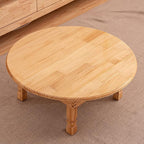 Folding Round Korean Solid Wood Table: Ideal - Image 7