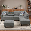 97.5" L Shaped Couch Set, Modular Sectional Couches by Topcomfy