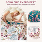 LUTBM Boho Throw Blanket for Bed Cotton Summer Blankets Bedroom Living Room - Image 3