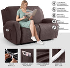 Timeles Recliner Covers Extra Wide Recliner Loveseat Covers Oversized Reclining - Image 3