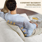 158" U Shaped Convertible Modular Couch, Cloud Couch Sectional - Image 5