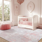 RELEANY Washable Area Rugs Square 7ft Non-Slip Modern Abstract Soft - Image 2