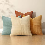 MIULEE Boho Farmhouse Decorative Throw Pillow Covers 18x18 Inch 4 Packs Soft - Image 5
