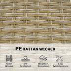 Outsunny 5 Piece Outdoor Bar Set, Wicker Outdoor High Top Table and Chairs - Image 5