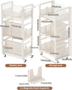 UMDONX Heavy-Duty Double-Sided Book Cart - Image 2