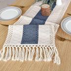 FEXIA Boho Blue Table Runner 36 Inches Long - Image 4