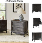 HULALA HOME Solid Wood End Tables Set of 2 - Image 6