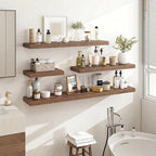 Acovy 36 Inch Floating Shelves, Wooden Shelves - Image 2
