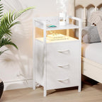 Lazzanto Night Stand Bedside Charger Bedroom - Image 2