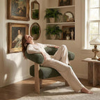 VKNOW Accent Chair Living Room Chair, Modern Upholstered Arm Chair - Image 3