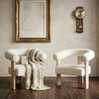 VKNOW Accent Chairs Set of 2, Modern Upholstered Living Room Chair Armchair - Image 9