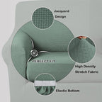 Turquoize 2 Piece Chair Covers Chair Slipcovers - Image 3