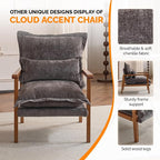 VINGLI Mid-Century Modern Cloud Accent Armchairs Set of 2 - Image 5