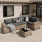 Patio Furniture Set, Wide Armrest Outdoor Furniture Set by VonzoyHome