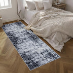 Washable Area Rug 3x10 Entryway Rug: Washable Modern Abstract Soft Thin Rug - Image 2