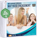 Utopia Bedding Mattress Protector Zippered Full XL Size, 100% Waterproof Bed by UTOPIABEDDING