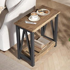 ChooChoo Farmhouse End Table, Narrow Side Table, Slim End Table - Image 4
