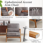 VINGLI Upgraded Premium Corduroy Accent Chairs Set of 2, Upholstered Arm Chair - Image 5