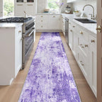 RELEANY Washable Area Rugs 2'x8' Non-Slip Modern Abstract Soft - Image 2