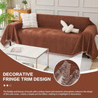DREAMINGO Sofa Covers Washable Thick Chenille Couch Cover - Image 5