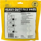 Smart Surface 8827 Heavy Duty Self Adhesive Furniture Felt Pads 1-Inch Round - Image 2