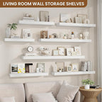 fuqing Floating Shelves for Wall, Wall Mounted Wood Floating Shelf - Image 3