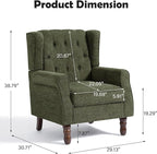 Mid-Century Modern Wingback Chair - Image 2