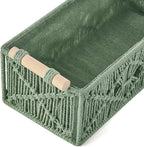 Mkono Macrame Storage Baskets Boho Decor Box Handmade Woven Decorative - Image 5