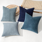 MIULEE Boho Farmhouse Throw Pillow Covers 20x20 Inch Set of 4 Western Neutral - Image 2