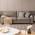 DOPEDIO Modern Loveseat Sofa for Living Room, Chenille Recliner, Removable Cover by DOPEDIO